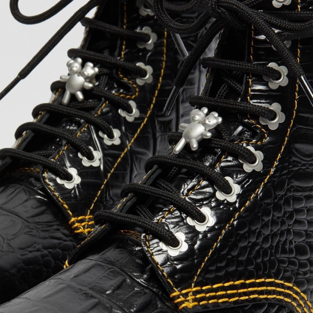 NWOT Dr Martens Audrick Heaven by Marc Jacobs Croc Boots, Size 7 - Picture 4 of 9